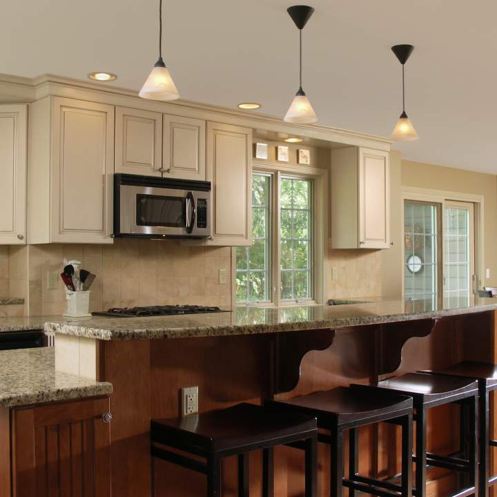 Traditional Kitchen Expansion with Large Island