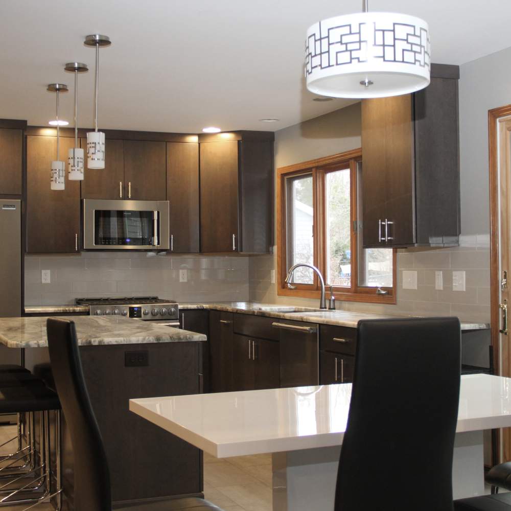 Modern Combination Of Rich Brown And Soft Grey Kitchen Remodel by Repp Renovations project photo 3